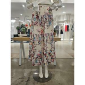 [포커스]MARIO포커스 플라워프린트 쉬폰 롱 스커트 FM5C3SK70076