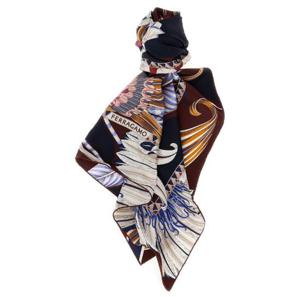 페라가모 지아다 프린트 스카프 787766 NAVYPLUM TP948791544