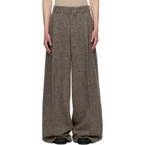 26 SS 드리스반노튼 남성 베이지 와이드 플리츠 슬랙스 252358M191040