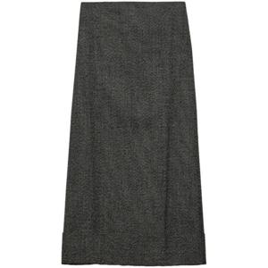 프라다 미디 스커트 P117Y 15K8F0002 Black