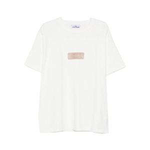 스톤 아일랜드 반팔 티셔츠 K2S152100001 S00T3V0099 White