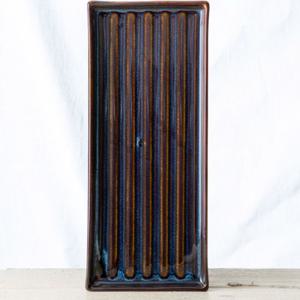 이천도자기 미요트 라인 줄무늬 직사각 접시 대 32cm 생선접시 직사각접시 사각접시 네모접시 접시 도자기