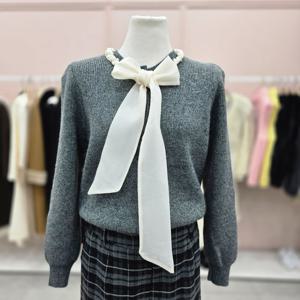 [샤틴]진주장식 리본포인트 가디건 니트S254K964A13