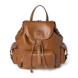 미우미우 토트백 5BZ0432CRWF0046 BROWN DOM