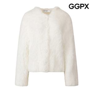 [지지피엑스]포근 퍼 후드 버튼 가디건 GPBKG009F