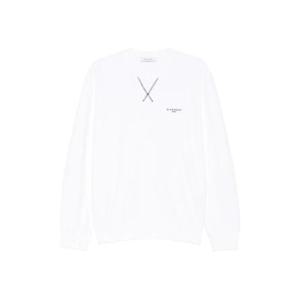 지방시 로고 자수 코튼 스웨트셔츠 BMJ0P63YS1100