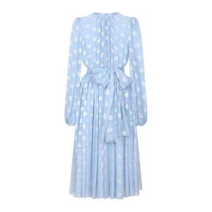 돌체앤가바나 DNA 모노그램 자카드 시폰 미디 드레스 F6AOJTFJTBR