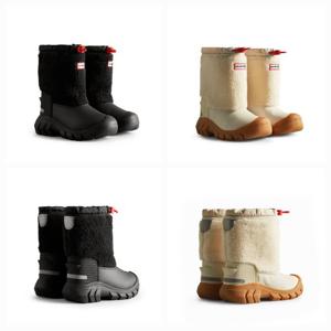 헌터 키즈 베이비 완더러 쉐르파 스노우 부츠 2색상 HTKCE4TSWS11