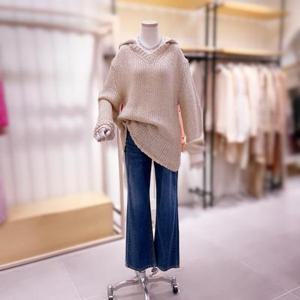 [시에로]SF1KTF290_모헤어 볼륨핏 후드 풀오버