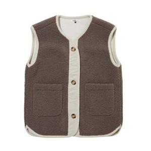 [LAP] 코듀배색 오버핏 뽀글이 베스트 AR4WVA20