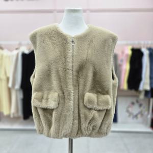 [샤틴]페이크 퍼 포켓 베스트S254C101A04