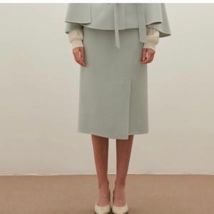 [샤틴]앞트임 핸드메이드 모 스커트S254B333A60