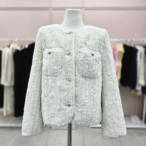 [샤틴]골드버튼 페이크퍼 포켓 쟈켓S254K162B03