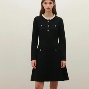 [샤틴]진주장식 포인트 니트 원피스S254B957A