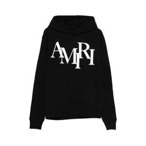 아미리 스태거 로고 디테일 긴소매 후디 AMTOJR1133