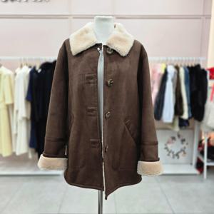 [샤틴]천연양모 무스탕 하프 코트S254C028A32