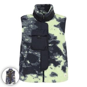 [파리게이츠] 여성 셰르파 패턴 구스다운 베스트 521E4JV481