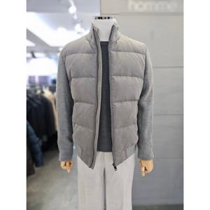 [바쏘]남자 그레이 스웨이드 구스다운 점퍼 WSARZ4UA12A