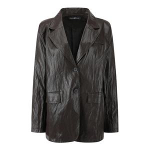 [나인식스뉴욕]카라넥 레더 오버핏 긴팔 자켓 (NP3JK018L0)