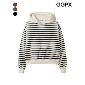 [GGPX]스트라이프 후드 기모 맨투맨 티셔츠 (GPATS020F)