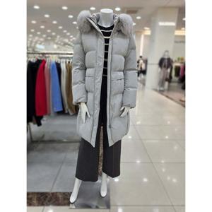 [더아이잗]구스 다운 후드 롱 점퍼 IRCM2PD771GYL0