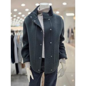 [더아이잗]울 하이넥 핸드메이드 재킷 IRBA0JK128BK10