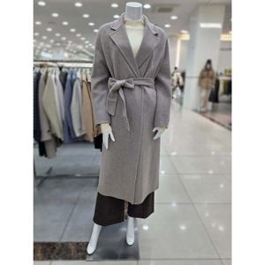 [더아이잗]울 벨티드 오버핏 핸드메이드 코트 IRCM0CT788BE20