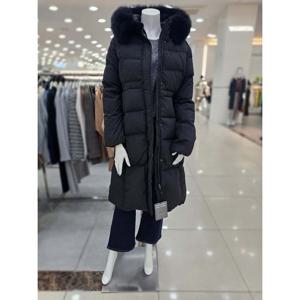 [더아이잗]퍼 트리밍 셔링 구스다운 점퍼 IRCM2PD781BK10