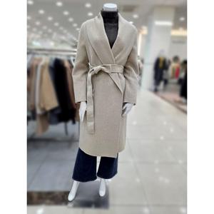 [더아이잗]벨티드 숄 칼라 핸드메이드 코트 IRCM0CT758BEL0