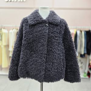 [샤틴]카라넥 양모100% 퍼 쟈켓S254C026A14