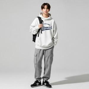 USALL 유솔 HC29 양면 루즈핏 그래픽 후드 ULMH25801