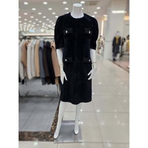 [더아이잗]에코 퍼 펄버튼 원피스 IMCP0OP03390