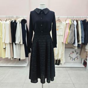 [샤틴]니트배색 트위드 원피스S254B952A