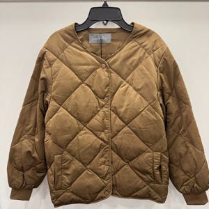 [르니앤맥코이]다이아몬드 퀼팅 노카라 패딩 점퍼 ML02PD750_YS