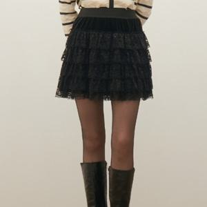 [샤틴]레이스 티어드 미니스커트S254B356A