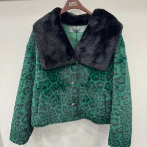 [르니앤맥코이]퍼 카라 레오파드 퍼 자켓 MM12MJ772_YS