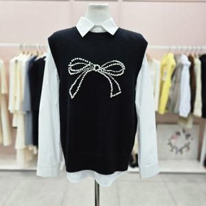 [샤틴]니트 베스트 셋업 블라우스S254C902A