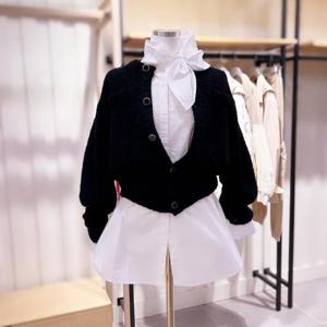 [시에로]SJ1KTF423_트위드사 라운드넥 가디건