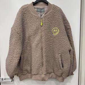 [르니앤맥코이]스마일 패턴 양털 집업 항공 점퍼 MK01JP109_YS