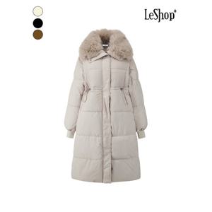 [르샵]카라퍼 허리 스트링 롱 패딩 점퍼 (BPBJP002A)