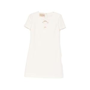 발렌티노 가라바니 숏 원피스 BVAHT5 1CFA03 Ivory