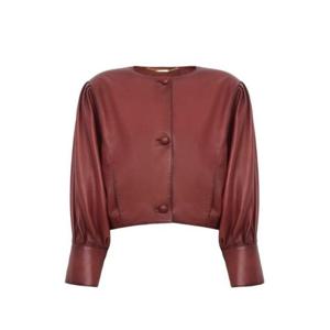 끌로에 가죽 자켓 CH26SCV97201 642 Brown