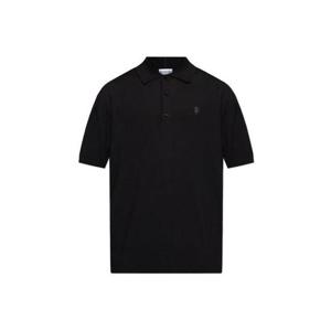 26 SS 버버리 로고 엠브로이더드 니트 폴로 셔츠 블랙 8104873A1189