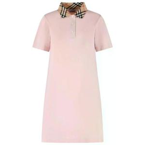 26SS Burberry Burberry Iris 핑크 코튼 폴로 셔츠 8118956C2989 TP570838019