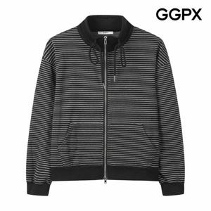 [GGPX] 미니 스트라이프 하이넥 집업 점퍼 (GQ1JP016F)
