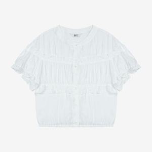 베스띠벨리 세이브존01 러플 퍼프 블라우스 BKBAF2463