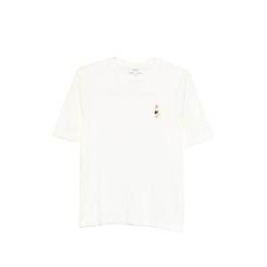 메종키츠네 반팔 티셔츠 QW00114 KJ01190443 Ivory