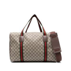 구찌 라지 더플백 스퀘어 웹 소프트 GG 수프림 758664 FACK79768