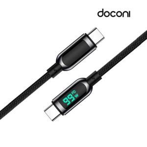 고속충전 도코니 디스플레이 C to 케이블 100w