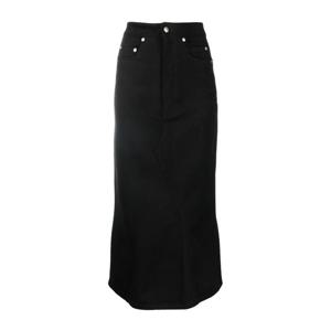 릭오웬스 플레어 프론트 버튼 코튼 스커트 RP02B6349 CF09